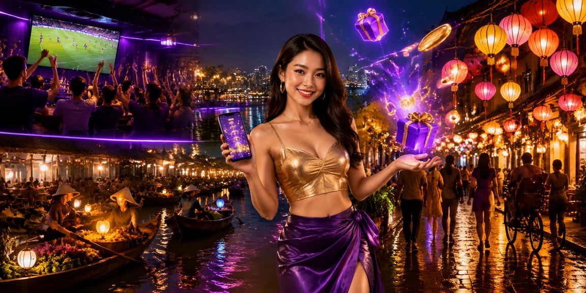 Người dùng Hà Nội đăng ký tài khoản và nhận thưởng tại chợ đêm sôi động
